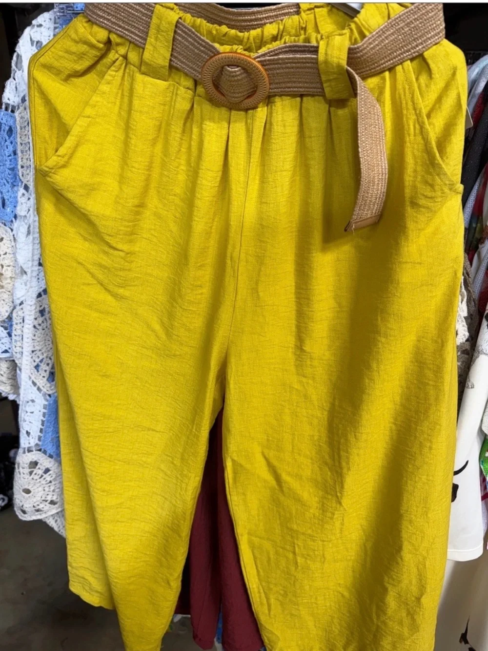 From Italy Culottes, Cotton, Poly Blend. 3 colors